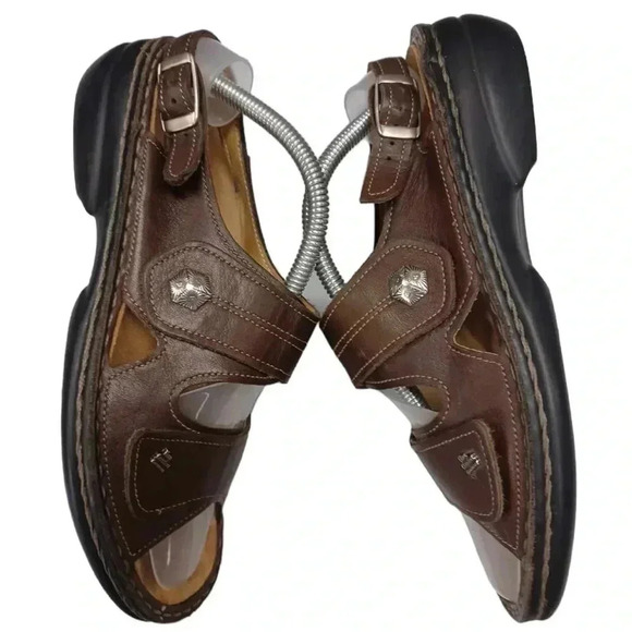 COPY - Finn Comfort Germany Gomera Cognac Sandals Size  37 - Picture 3 of 7